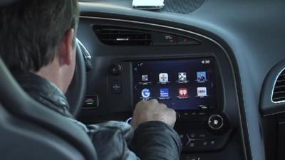 General Motors connected car screen