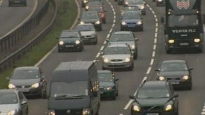 Traffic on a motorway