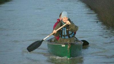 David and Tracey Bradley in Canoe