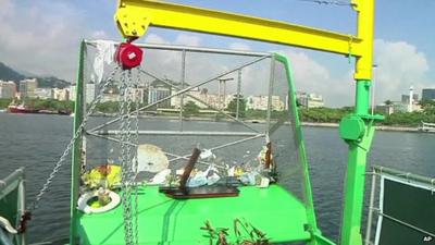 Eco-boat in Guanabara Bay