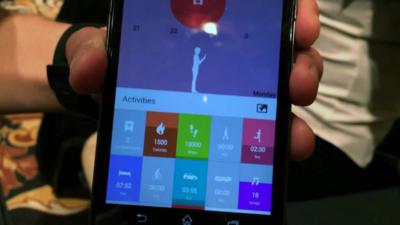 The Sony SmartBand Lifelog Android app