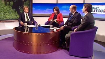 Charles Kennedy, Jo Coburn, Mark Reckless and Tim Aker