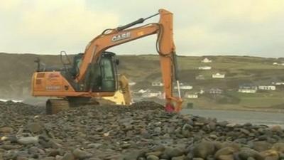 Newgale beach road repairs