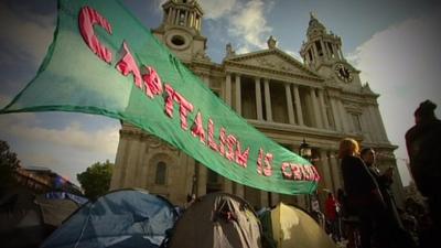 Occupy protest outside St Paul's Cathedral