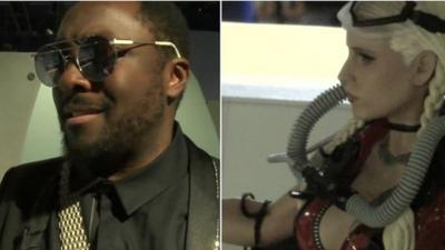 Will.i.am and a 3D print out