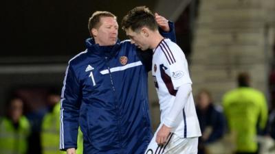 Hearts manager Gary Locke