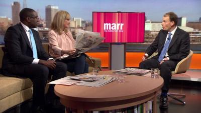 Jane Moore, columnist for The Sun, and Labour MP David Lammy review the Sunday papers with Andrew Marr