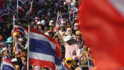 Protesters in Bangkok