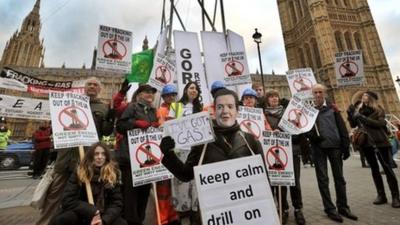 Fracking protesters