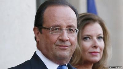 President Francois Hollande and Valerie Trierweiler - file photo