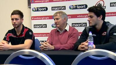 Interview - Edinburgh Rugby coach Alan Solomons and scrum-half Sean Kennedy