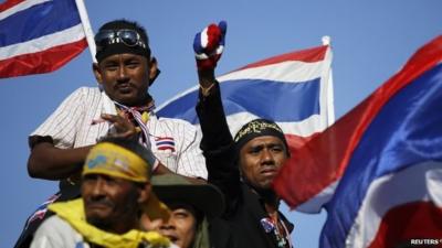 Protesters in Bangkok