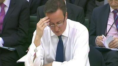 David Cameron before Commons Liaison Committee