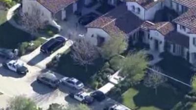 Aerial view of Justin Bieber's home