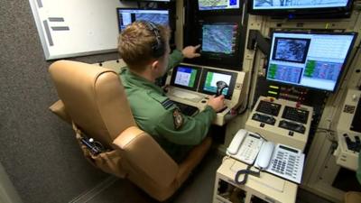 Flying drones at RAF Waddington