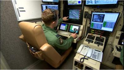 Flying drones at RAF Waddington