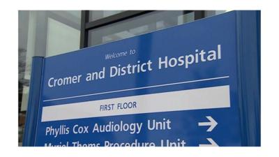 Cromer Hospital sign