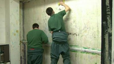 Youth offenders at work