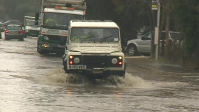 Flooding in Sundridge, Kent