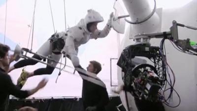 Scene from the film Gravity