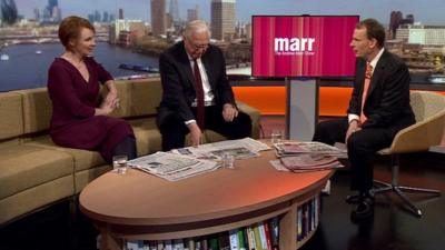 Anne McElvoy, John Simpson and Andrew Marr