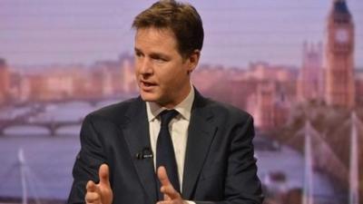 Deputy Prime Minister Nick Clegg