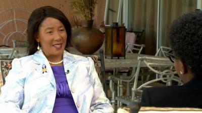 Makaziwe Mandela, the daughter of former South African President Nelson Mandela