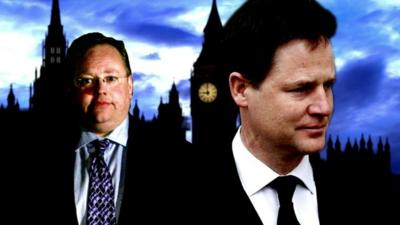 Lord Rennard and Nick Clegg