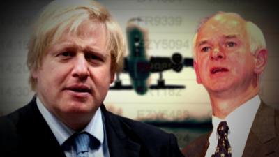 Boris Johnson and Sir Howard Davies