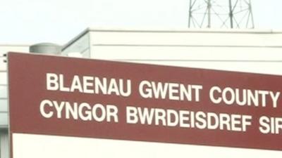 Blaenau Gwent council sign