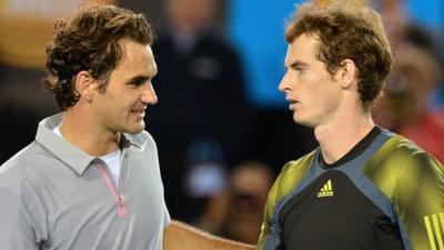 Roger Federer and Andy Murray