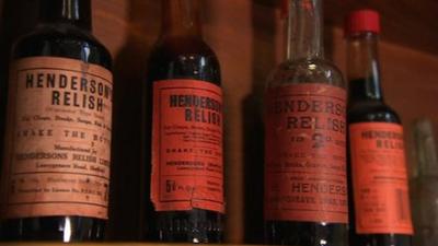 Henderson's Relish bottles