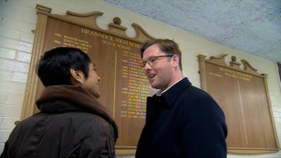 Damian Barr with Reeta Chakrabarti in Motherwell