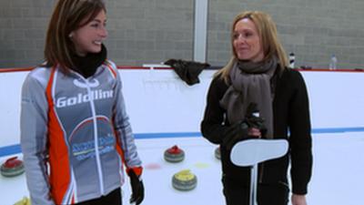 Curling 's Eve Muirhead and Gabby Logan look ahead to Sochi