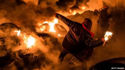 Protests Continue In Kiev