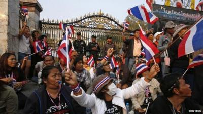 Protesters in Thailand