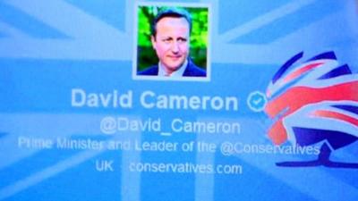 David Cameron's twitter site