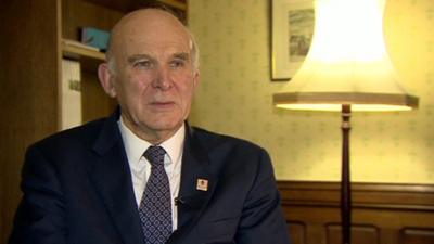 Business Secretary Vince Cable