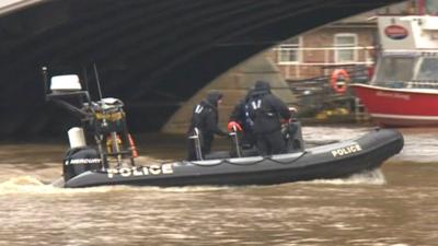 Police divers search River Ouse in York