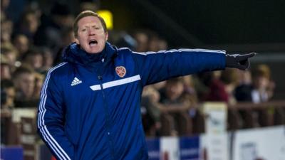 Hearts manager Gary Locke