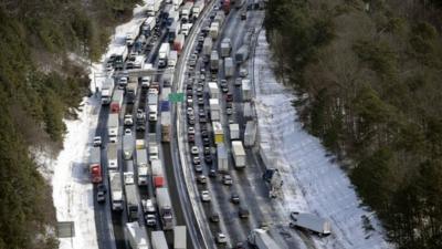 Traffic on Atlanta's freeway system