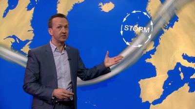 BBC weather presenter Nick Miller