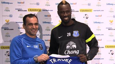 Roberto Martinez and Lacina Traore