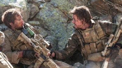 Taylor Kitsch and Mark Wahlberg in Lone Survivor