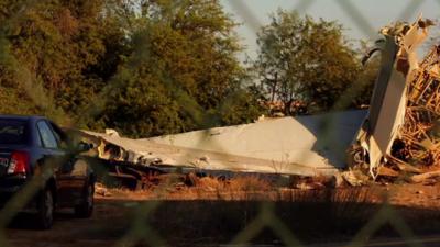 Debris of Flight 1103 near Tripoli