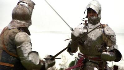 Members of the Tewkesbury Battlefield Society