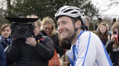 James Ketchell on his bike