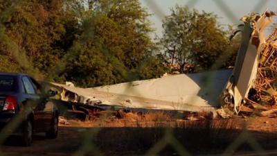 Debris of Flight 1103 near Tripoli