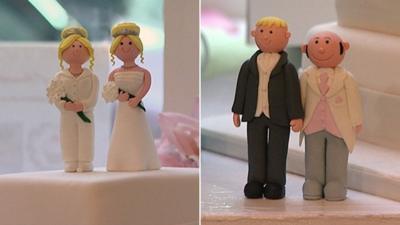 Same-sex wedding figurines