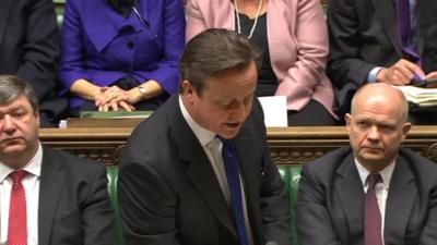 David Cameron at PMQs